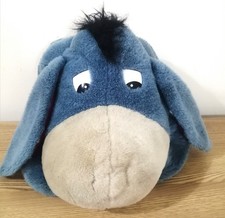 Eeyore Face Backpack Winnie the Pooh 3D Face Stuffed Plush Bag Medium Size