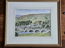 Burnsall Yorkshire by K Mead Original Watercolour painting