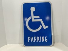 Metal Handicapped Sign Car
