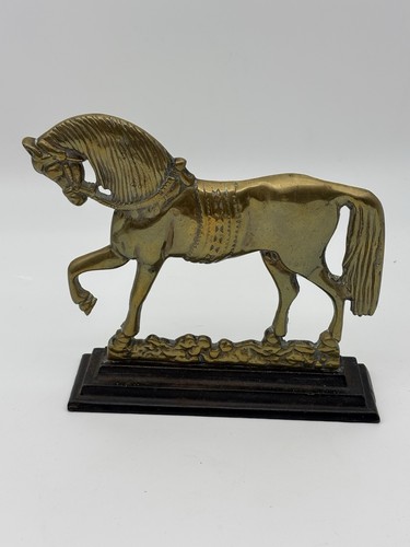 Antique victorian brass horse - antique,