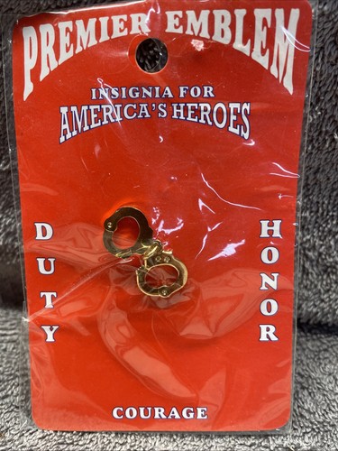 Handcuff lapel pin tie tac - handcuff,