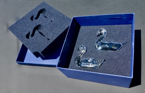 Swarovski crystal pair swans - pair,