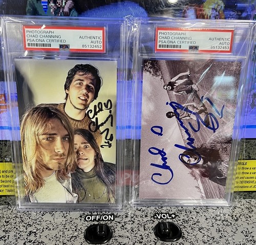 Lot chad channing signed - of, 2: