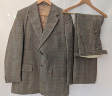Vintage Moss Bros Covent Garden Wool Tweed 2 Piece Suit 42" chest 34"W
