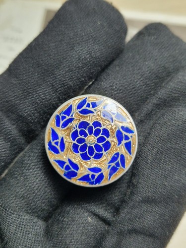 47g antique silver enamel - antique,