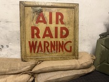 WW2 Air Raid Warning Sign ✅