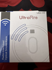 UltraFire UBS1RF Radio-Interlinked Battery Powered Wireless Optical Smoke Alarm