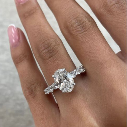 Diamond engagement ring lab - diamond,