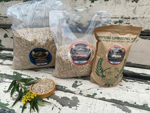 Chubby wild bird seed mess - seed, no