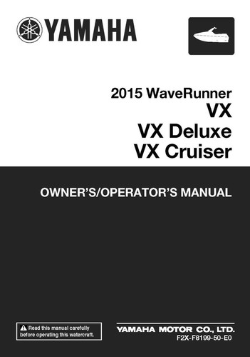 Yamaha owners manual book - yamaha, 2015