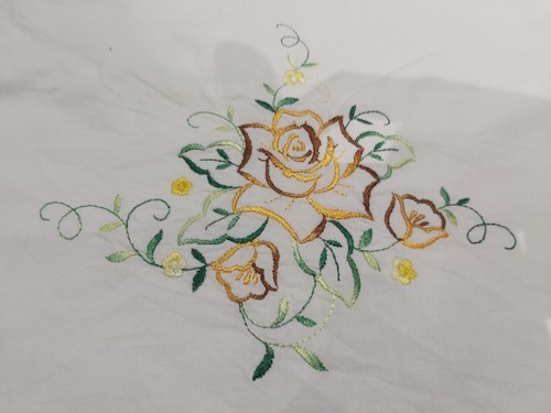 Vintage white floral - white,