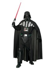 Star Wars Mens Deluxe Darth Vader Costume With Vinyl Mask