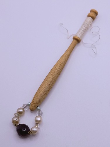 Vintage lace bobbin glass - bobbin,