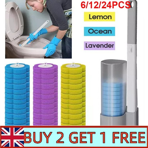 Disposable toilet brush set - disposable,
