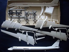 Soviet Russian Tupolev Tu-20 Bomber. Unmade model complete in worn box.