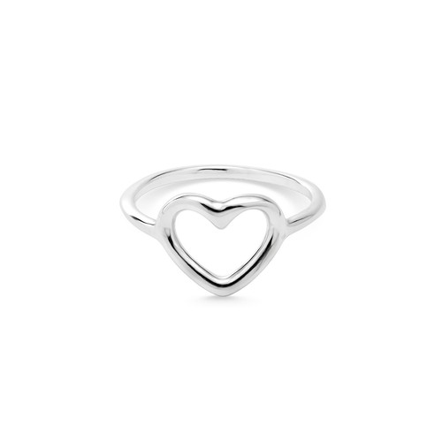 925 silver heart - ring, sterling