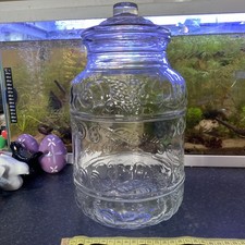 Large vintage glass storage - large,