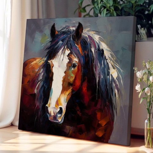 Shire horse expressionism - horse,