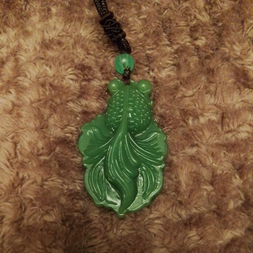 Green coloured fantail - green,