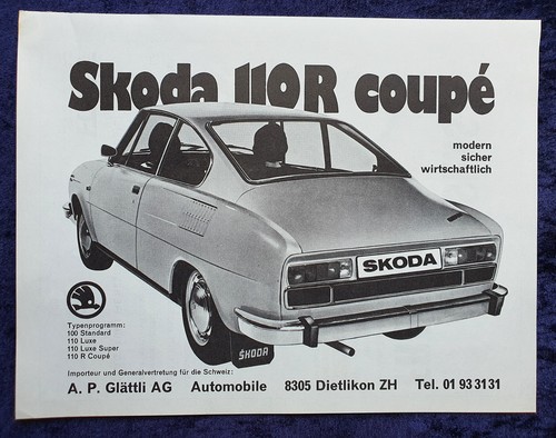 Skoda 110 coupe - r, coupe,