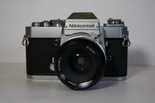 Nikon Nikkormat EL 35mm SLR Film Camera c/w 50mm f2.0 - New Battery
