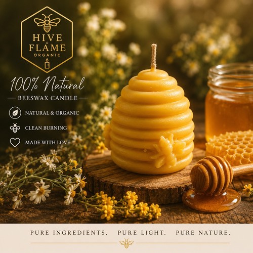 Handmade organic beeswax - 5,