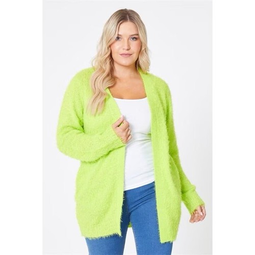 Fluffy knit cardigan sizes - fluffy,