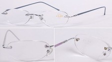 Superb Quality Metal Rim Reading Glasses/Women's Men's Rimless/Semi-Rimless*