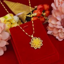 Women Gold Plated Flower Chain