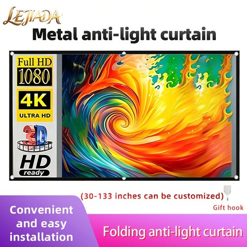 Projector screen metal grey - screen,