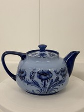 Antique Immaculate Macintyre William Moorcroft Teapot - Blue Poppy