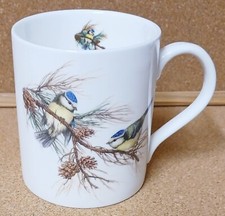 Blue Tit Birds Scene Mug Fine Bone China 400 ml 14 fl oz Large Balmoral Cup