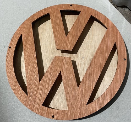 Illuminated sign carpet - illuminated, vw