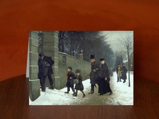 A Funeral by Frants Henningsen