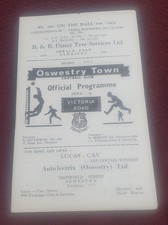 Oswestry town mossley - town,