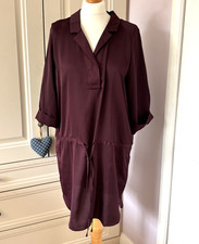 Hush Burgundy Silky Shirt
