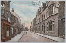 UPPINGHAM SCHOOL Leicestershire High Street Postcard dated 1905