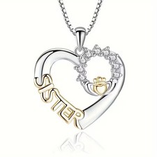 Sister Gift Heart Pendant