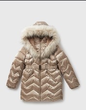  Girls Padded Coat Rose Gold