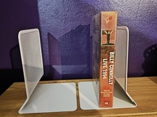 Metal Bookends White Mesh
