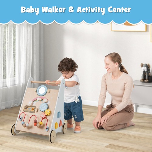 Wood baby walker - &, pull