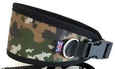 GREYHOUND / LURCHERs COLLAR FLEECE LINED ADJUST SHOWERPROOF FABRIC 13" - 17"  ##