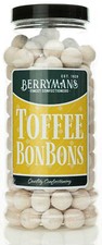 Toffee BonBons Retro Sweets Gift Jar by Berrymans Sweet Shop (Bon Bons)