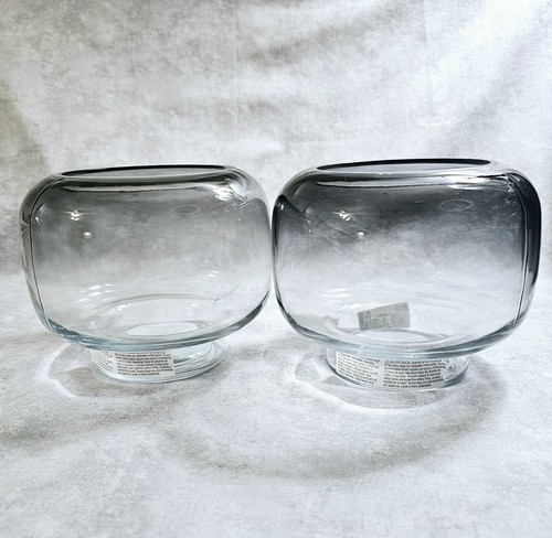 Smoked glass candle holder - smoked,