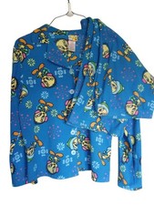 Vintage Tweety Bird Soft Kids Large Long Sleeve Pajama Set Warner Brothers EUC