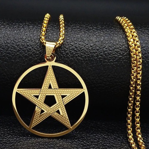Pentagram pendant necklace - pentagram,
