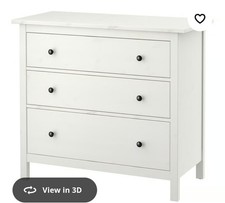 White 3 - drawer hemnes"