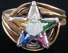 Antique 10K Solid Gold Masonic