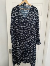 Sosandar Ladies Animal Print Dress Black Grey Mink Size20