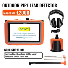 Water Pipe Leak Detector -L2000-7000 Underground Pipeline Plumber Water Leak Det